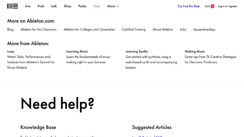Ableton — screenshot