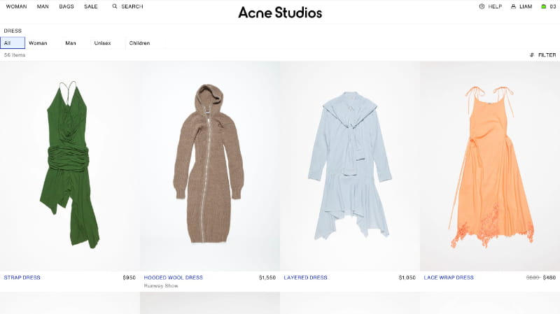 Catalog Page UX/UI design screenshot