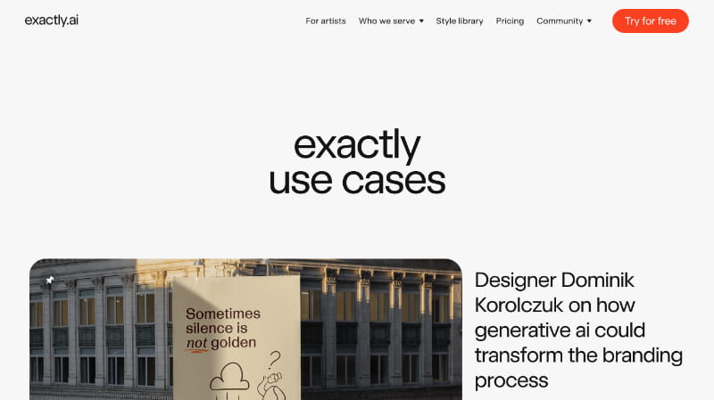 Blog UX/UI design screenshot