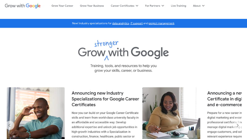 Grow with Google - Training to Grow Your Business & Career