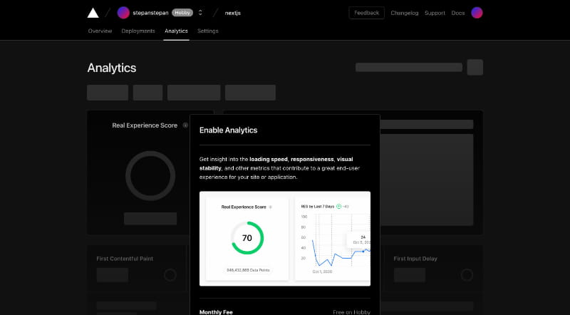 Vercel — screenshot