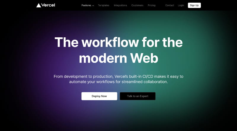 Vercel — screenshot