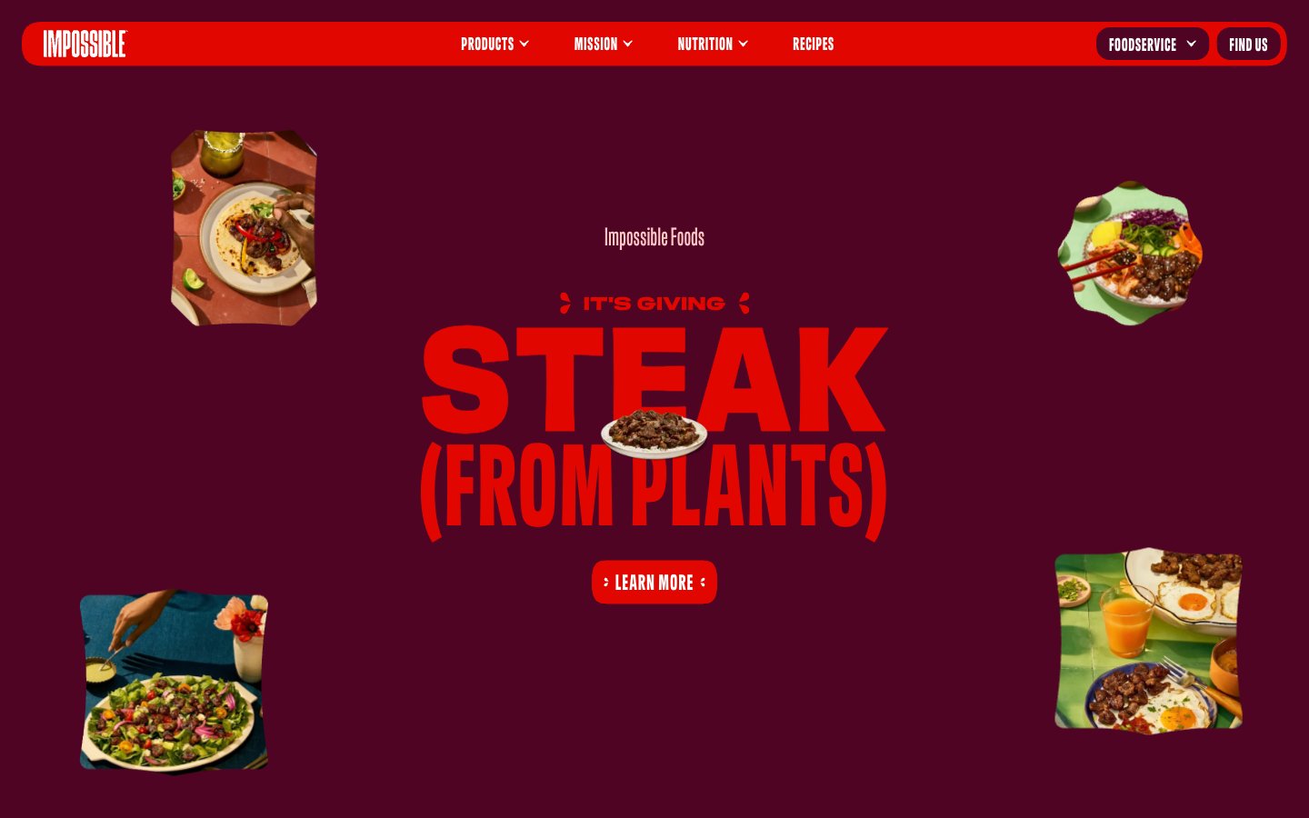 Home page | Impossible Foods