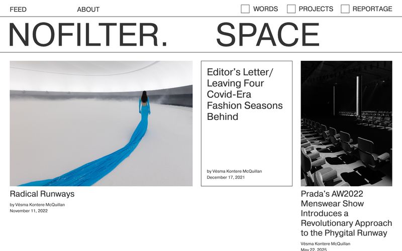 Nofilter.space Refero reference thumbnail