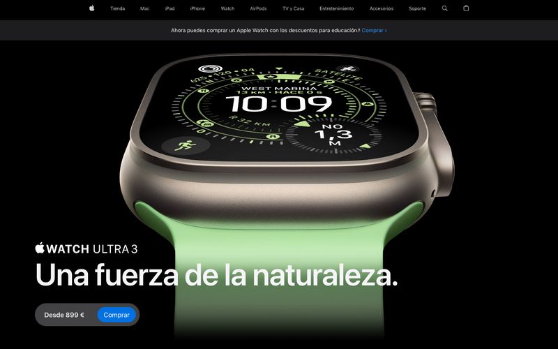 Apple (España) Refero reference thumbnail