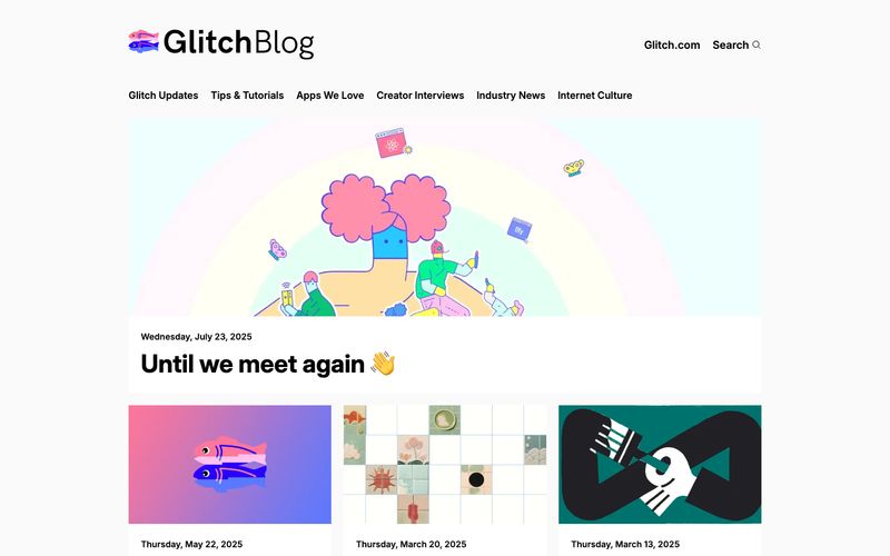 Glitch Blog Refero reference thumbnail