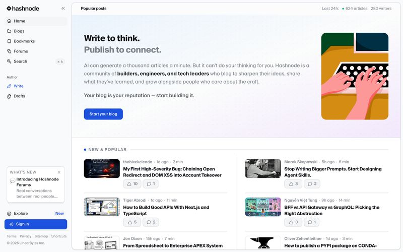Hashnode Refero reference thumbnail