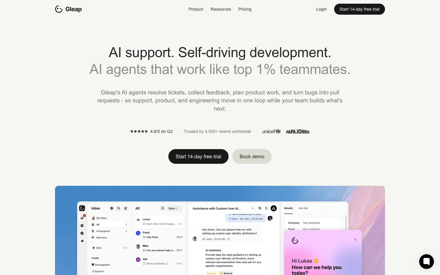 Gleap Gleap design system | Refero Styles
