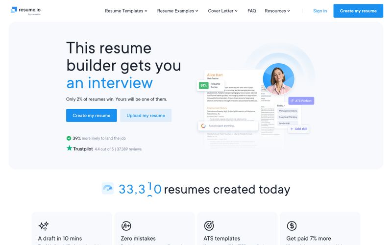 Free Resume Builder Refero reference thumbnail