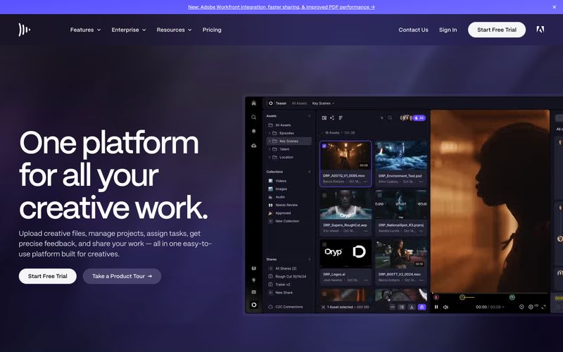 Frame.io Refero reference thumbnail