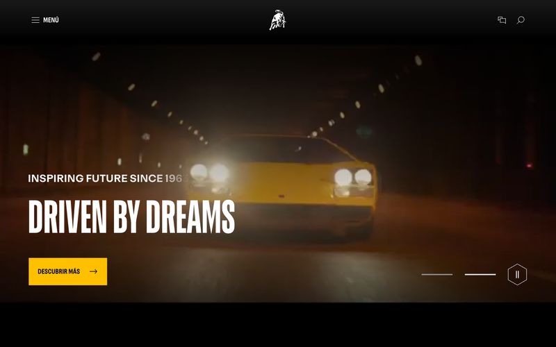 Lamborghini.com Refero reference thumbnail
