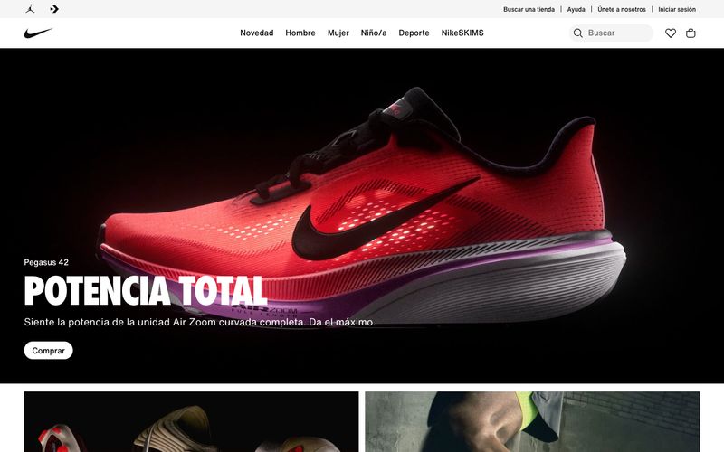 Nike.com Refero reference thumbnail