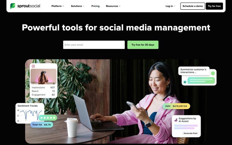 Sprout Social Refero reference thumbnail