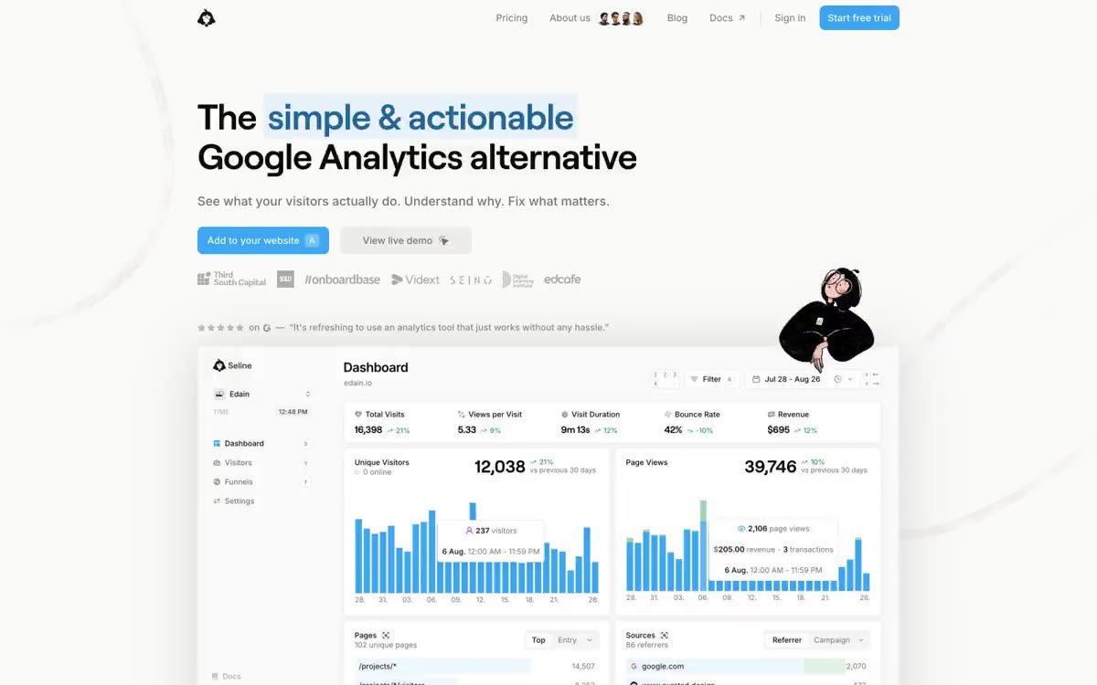 Seline Analytics Design System &mdash; Design System website build-prompt