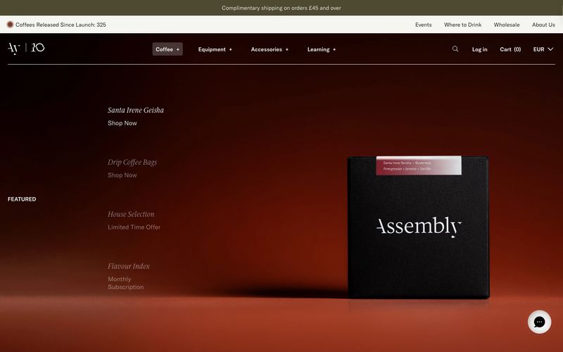 Assembly Coffee London Refero reference thumbnail