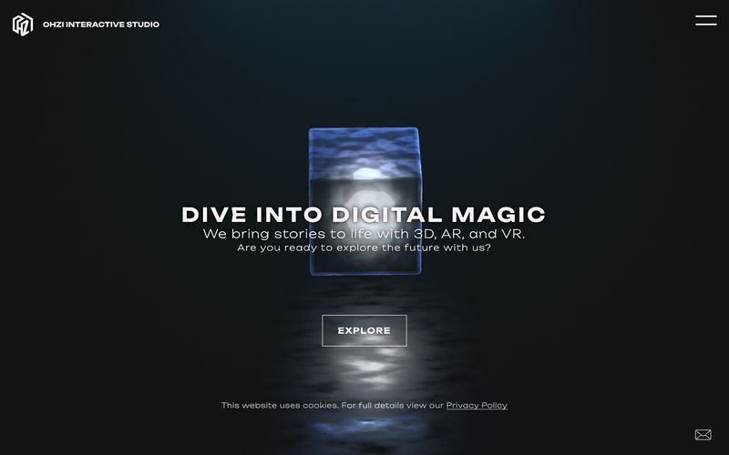 OHZI Interactive Studio / Dive into digital magic. Refero reference thumbnail