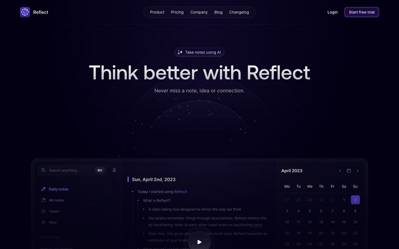 Reflect Notes Refero reference thumbnail