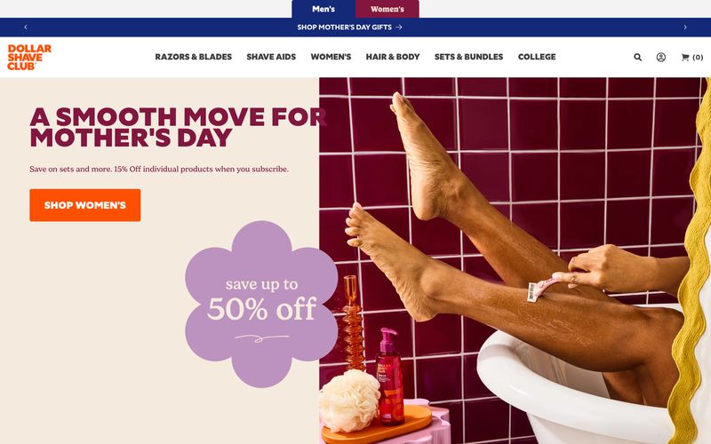 Dollar Shave Club Refero reference thumbnail
