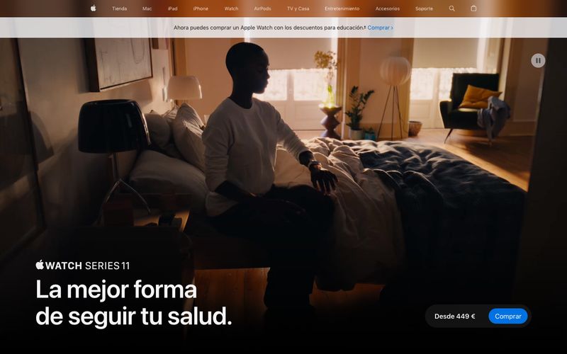 Apple (España) Refero reference thumbnail