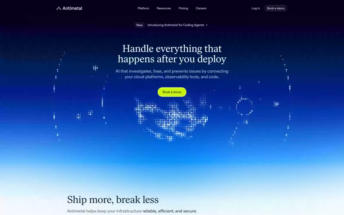 Antimetal Design System &mdash; Design System website build-prompt