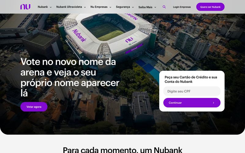 Somos incansáveis pra você não precisar ser | Nubank Refero reference thumbnail