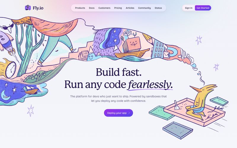 Fly.io Refero reference thumbnail