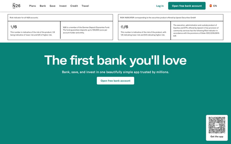 The online bank Refero reference thumbnail
