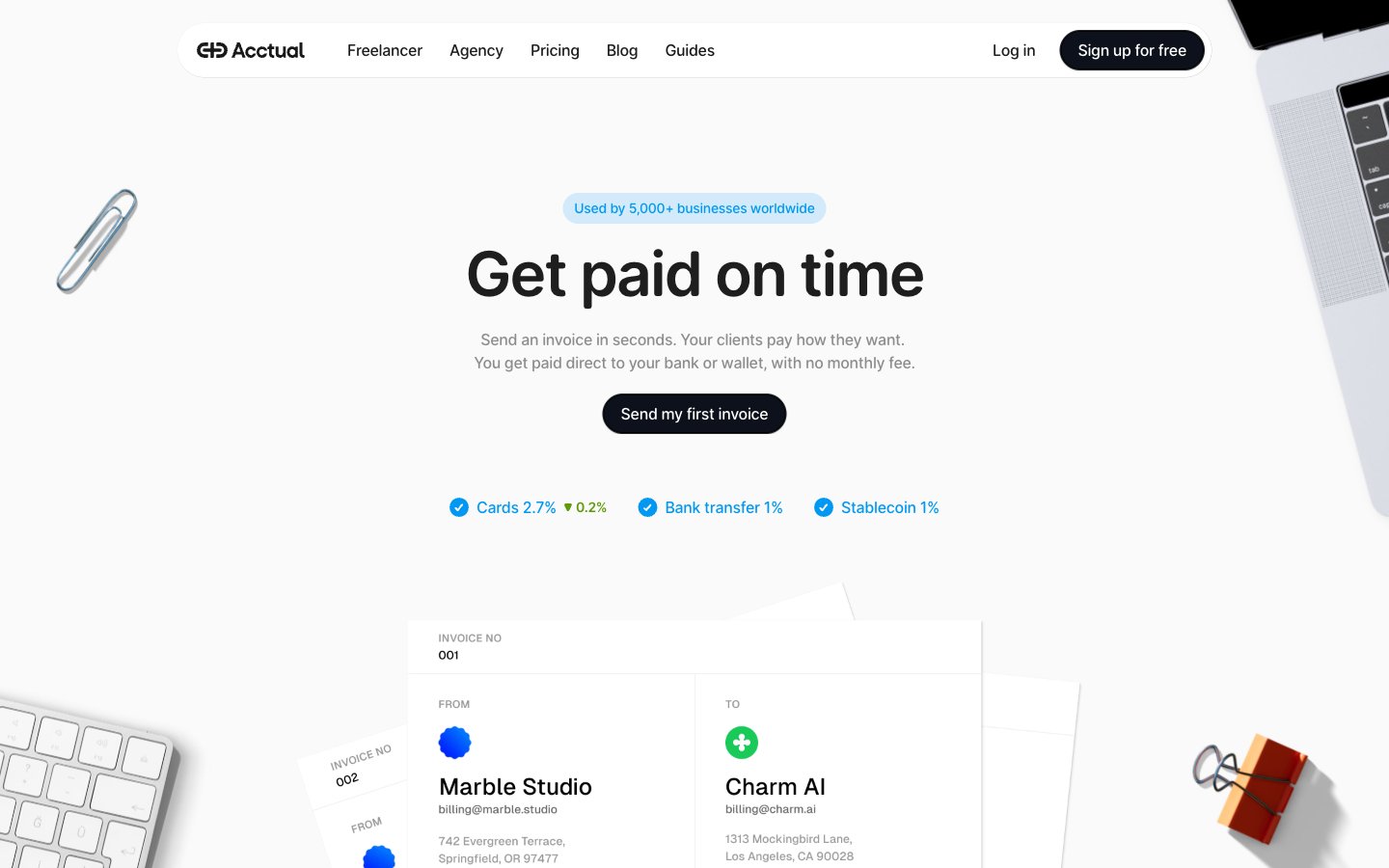Acctual design system | Refero Styles