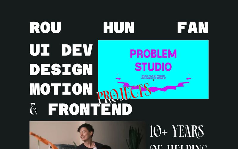 Freelance frontend UI developer and designer, Rou Hun Fan Refero reference thumbnail