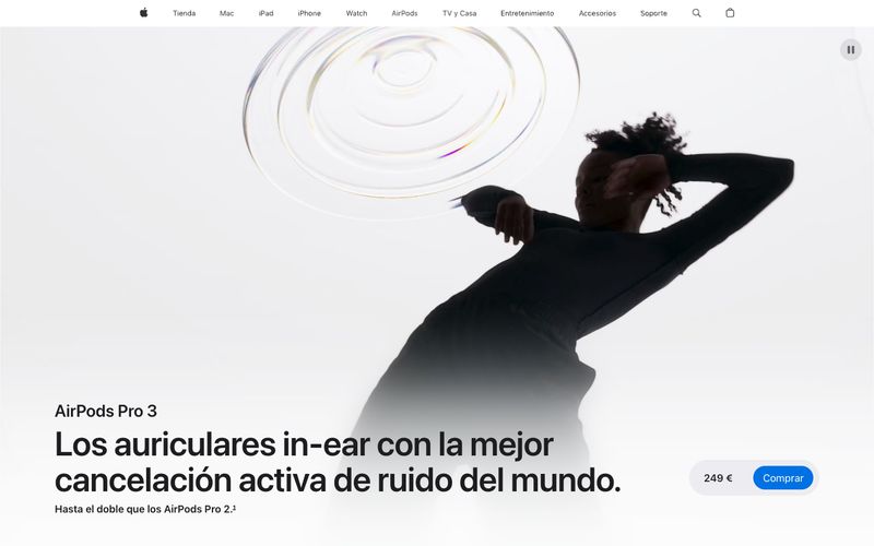 Apple (España) Refero reference thumbnail