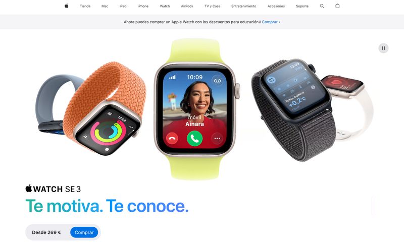 Apple (España) Refero reference thumbnail