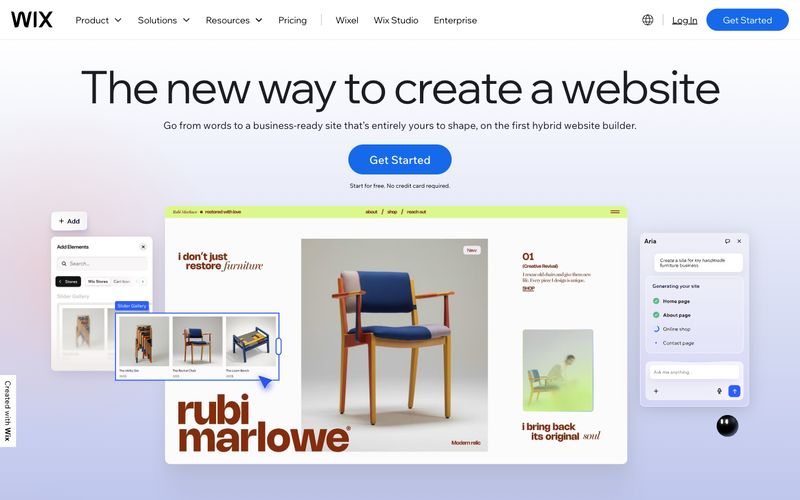 wix.com Refero reference thumbnail