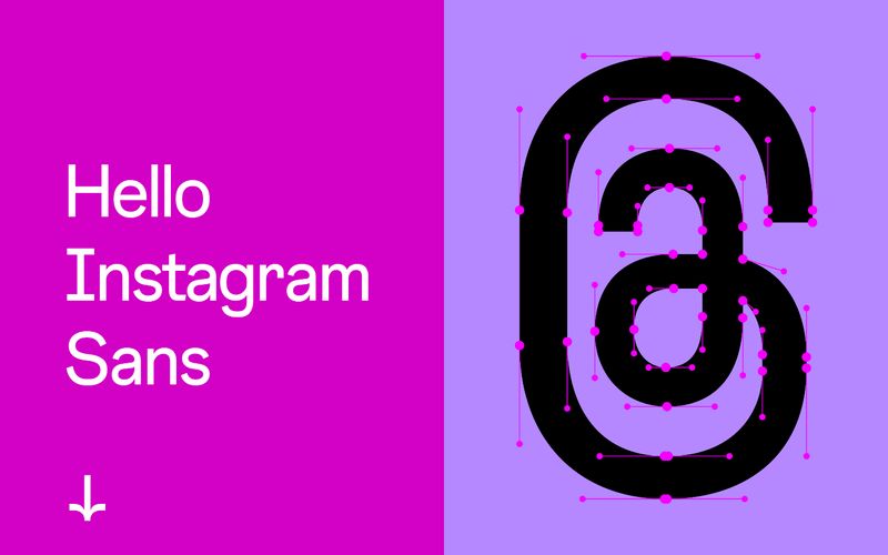 Instagram Sans Typeface Refero reference thumbnail